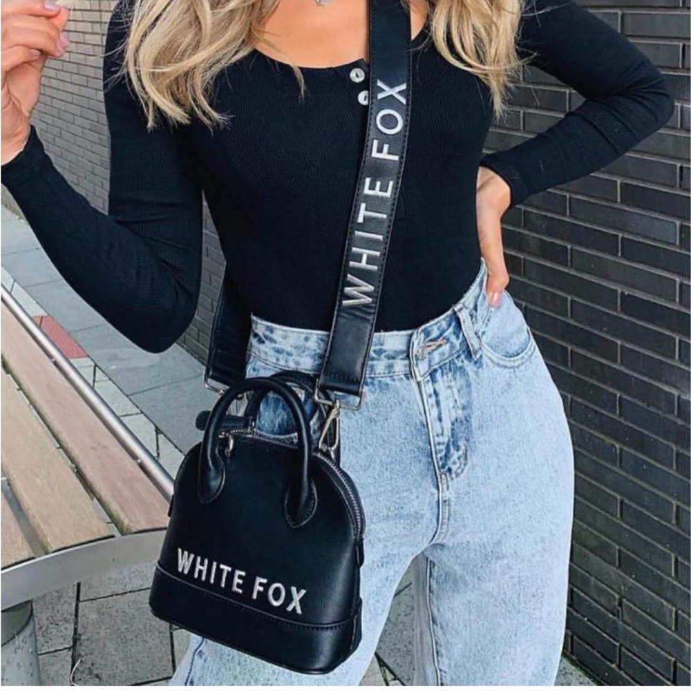 white fox petite crossbody bag